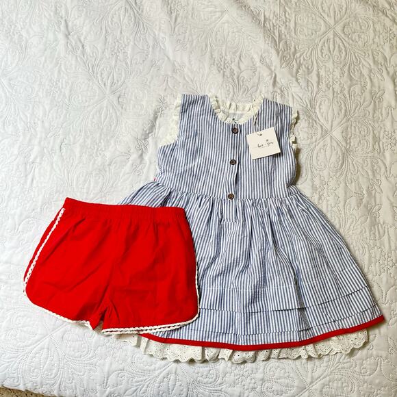 NWT Love & Grow Freedom Stripe Tunic Set Size 6 - Picture 2 of 7